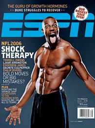 Terrell Owens on Cover of ESPN's 2006 NFL Preview Photo