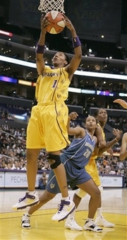 Chamique Holdsclaw Retires Photo Los Angele Sparks' Chamique Holdsclaw drives to the basket past Minnesota Lynx's Tamika Williams during the first half of their WNBA Basketball game in Los Angeles,Friday, June 8, 2007. (AP Photo/Chris Carlson)