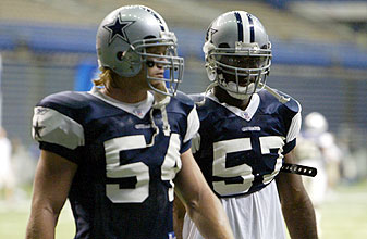 Bobby Carpenter and Kevin Burnett Dallas Cowboys Photo Carpenter and Burnett (right) are currently working with the second-team at inside linebacker.