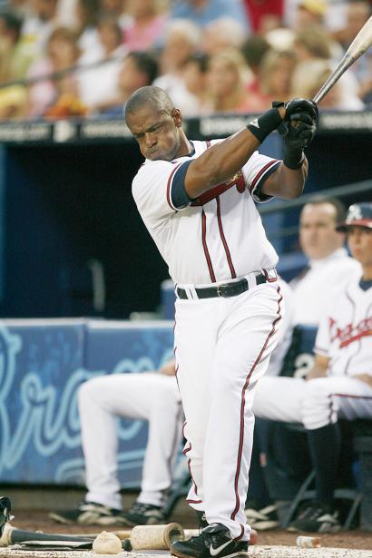 Julio Franco Atlanta Braves Photo The Braves would like the 48-year-old Julio Franco to stay with the team either as a player or player-coach in the minor leagues. Franco could then be brought back to the big league team when rosters are expanded in September.